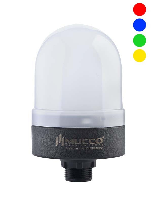 Surface-mounted signal light, multicolored RGB