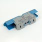ONKA 150mm2 M12 Terminal box for screw rail Terminal box for DIN rail with protective cover, blue, 1030091