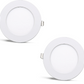 2 pieces SLIM LED panel cool white /6500K 12W / 1080Lm round recessed (included power supply) 6500K YL10-1200