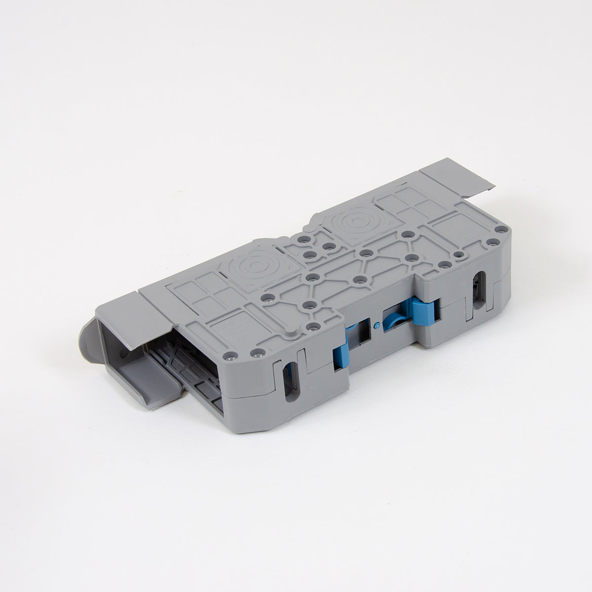 ONKA 70mm2 M8 Terminal box for screw rail Terminal box for DIN rail with protective cover, gray, 1030045