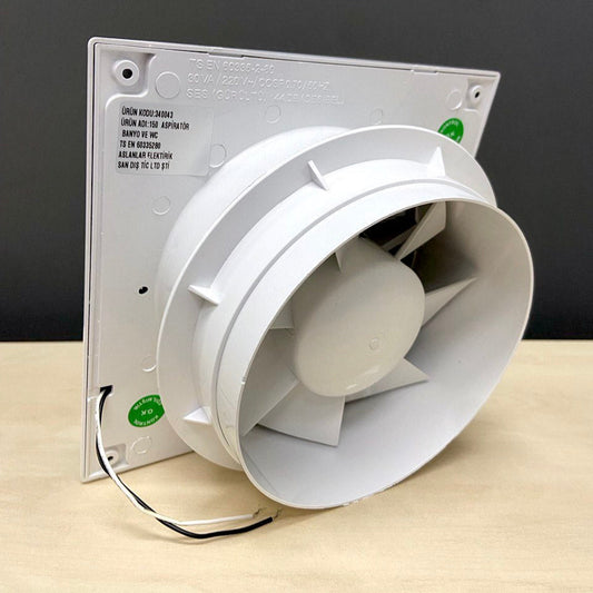 Alize ARS - white wall axial fan for bathroom/toilet, white, with silent grille, 150mm, 280 m3/h, 348564