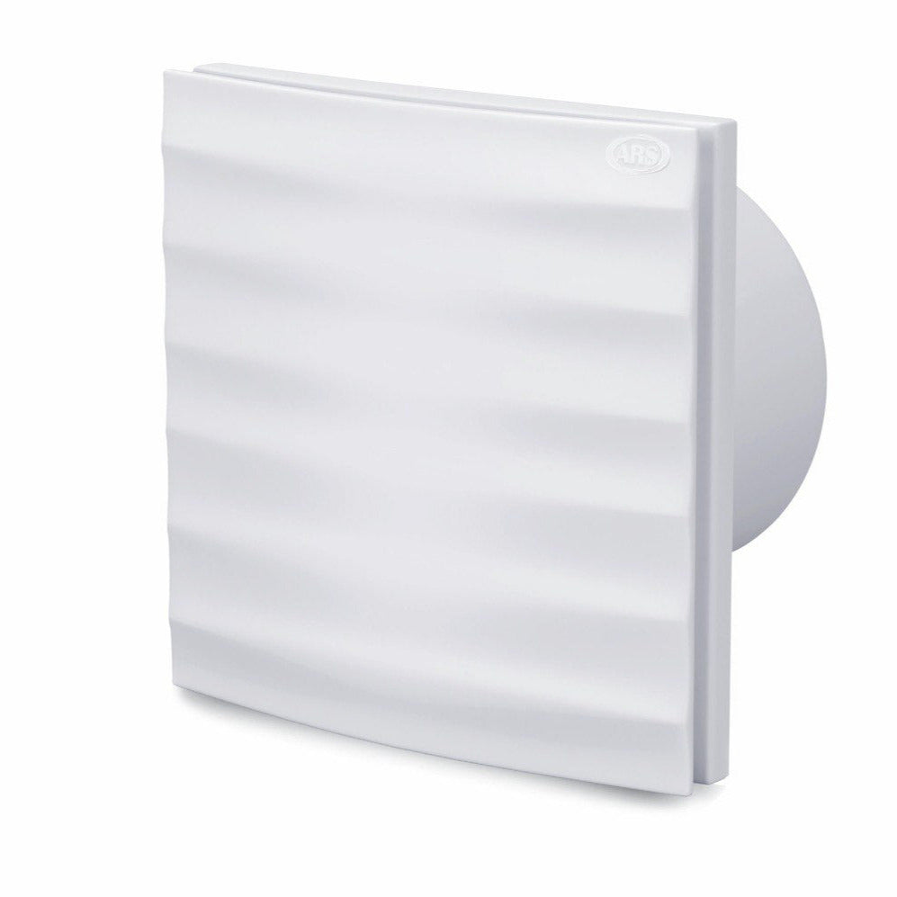 Alize ARS - white wall axial fan for bathroom/toilet, white, with silent grille, 100mm, 90 m3/h, 348562