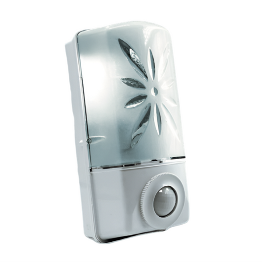 ARS Daystar IP20 - wall lamp E27 white with motion sensor / PIR sensor, for indoor installation, 341327