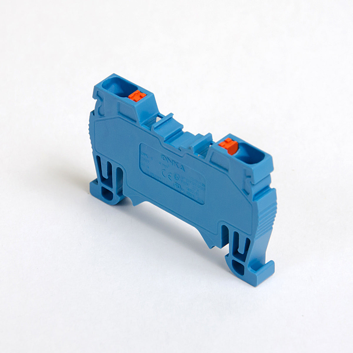 ONKA 4mm2 Spring Connector for Bus, Terminal Block DIN Rail, 2-wire, Blue, 1020027