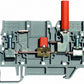 ONKA 6mm2 Connector for screw rail with test terminal on DIN rail, 2-wire, gray, 1010213
