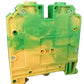 ONKA 16mm2 PE Connecting block for screw rail Terminal block for DIN rail 2-wire gray, 1010223